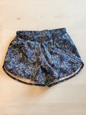 all in motion Girl's Navy Floral Athletic Shorts
